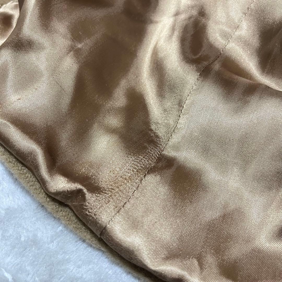 ヒツジツキ　マックスマーラ　ウール　カシミヤ混　ロング　ダブルコート