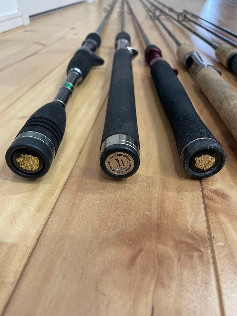 値下げ バラ売り不可 配達引取限定 バス釣り引退セット ロッド7本セット