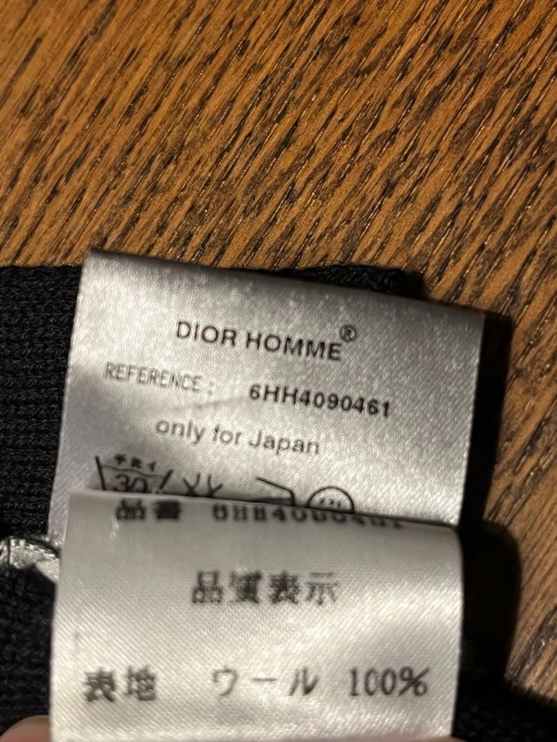 Dior Homme コンビマフラー 黒/グレー