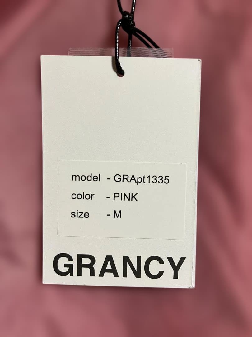 GRANCY ボタンレイヤードデザインナイロンパンツ ピンク Mサイズ