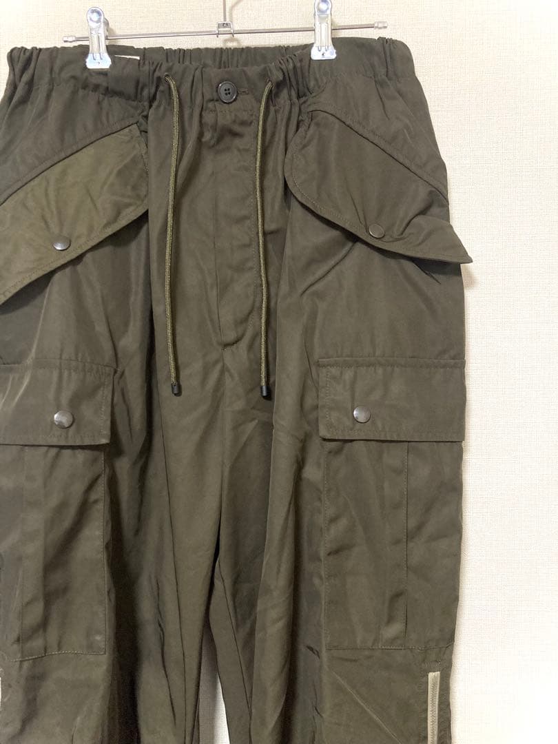 ドリスヴァンノッテン ジップ　カーゴパンツ　カーキ　イージー　メンズ　M