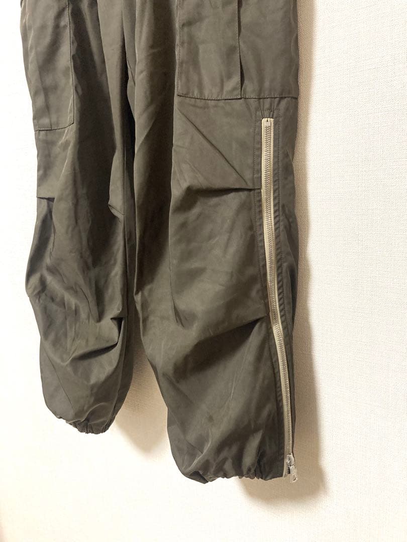 ドリスヴァンノッテン ジップ　カーゴパンツ　カーキ　イージー　メンズ　M