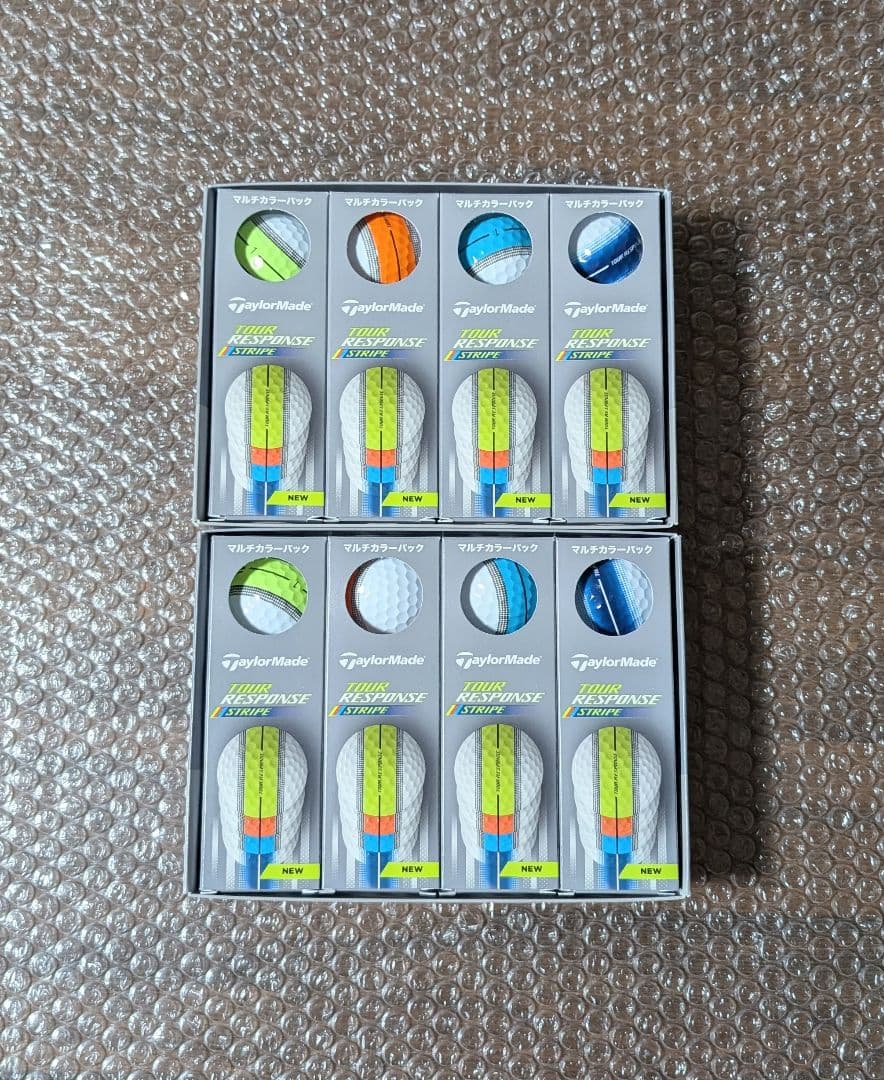 新品　テーラーメイド　ストライプ　マルチカラー　2ダース　2025年モデル