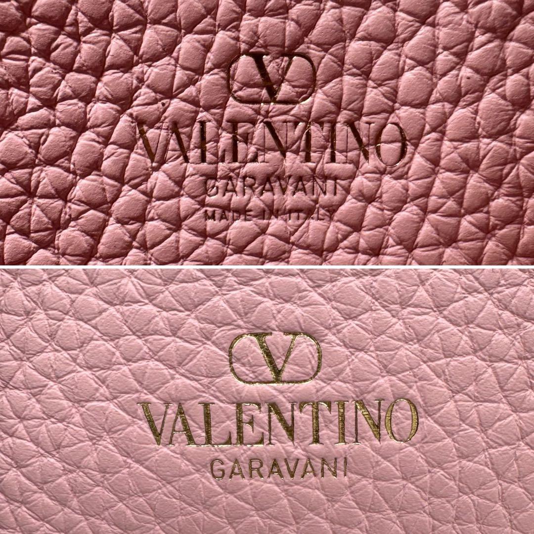 ヴァレンティノ ロックスタッズ チェーンポーチ チェーンショルダーバッグ ピンク