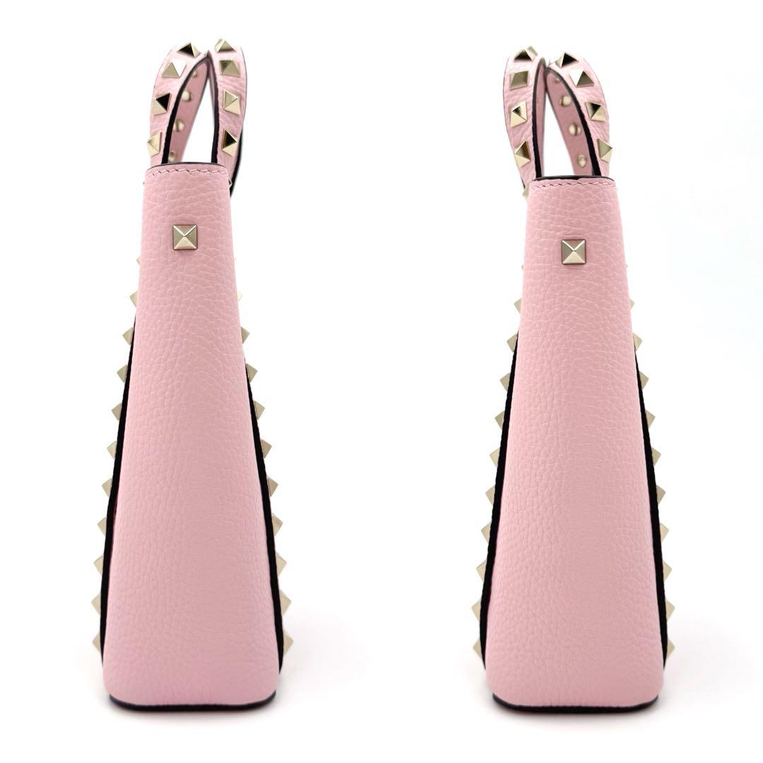 ヴァレンティノ ロックスタッズ チェーンポーチ チェーンショルダーバッグ ピンク