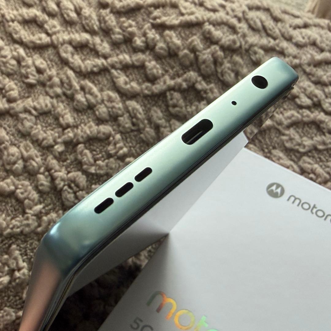 【美品】moto g66y 5g グレーミスト クリアケース、ガラスフィルム付き