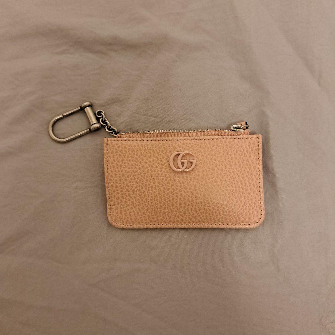 GUCCI GGロゴ付きキーケース ピンク