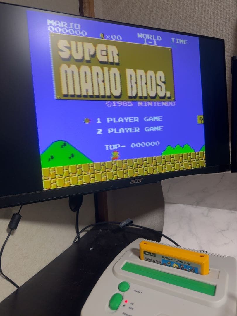 【2025年12月購入】極美品レトロコンボ GREEN FC/SFC互換機