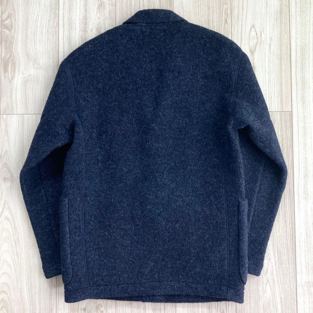 トゥモローランド ウールブラッシュボア テーラードジャケット ネイビー ◎極美品
