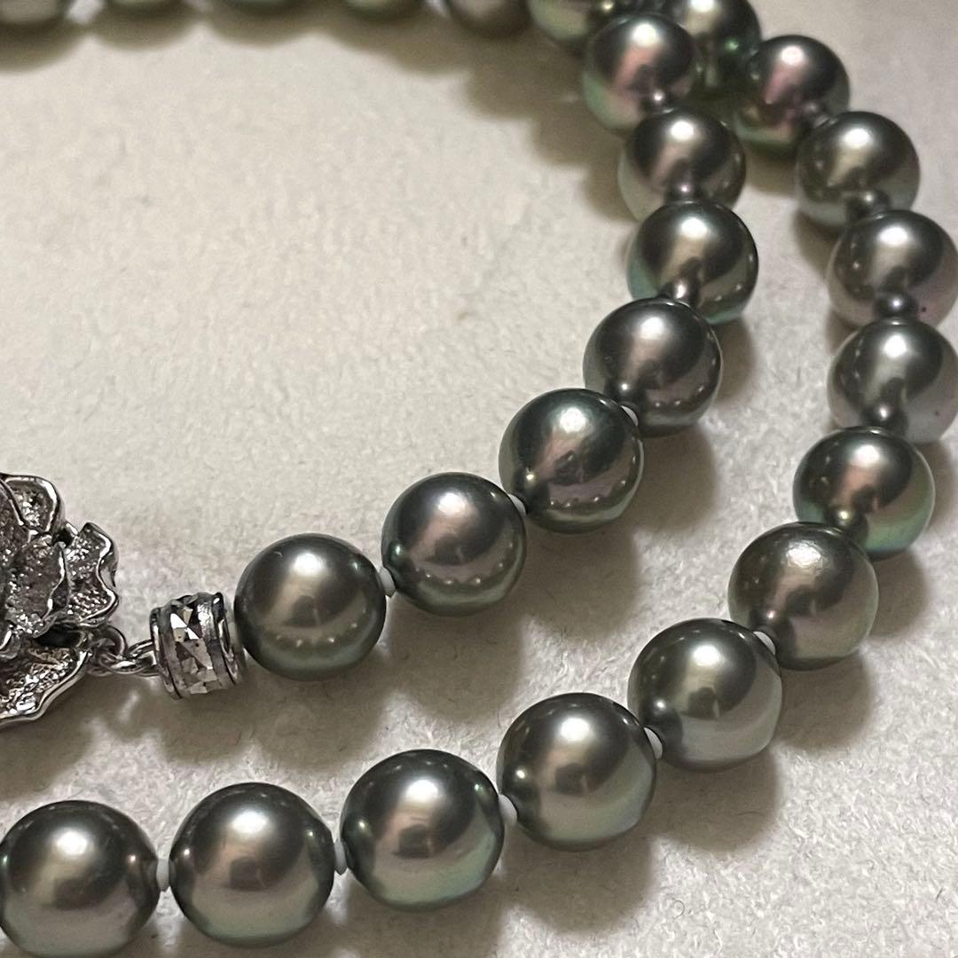 ミエ【極美品✨テリ強】 あこや真珠 ネックレス 7.5-8.0 パール 濃