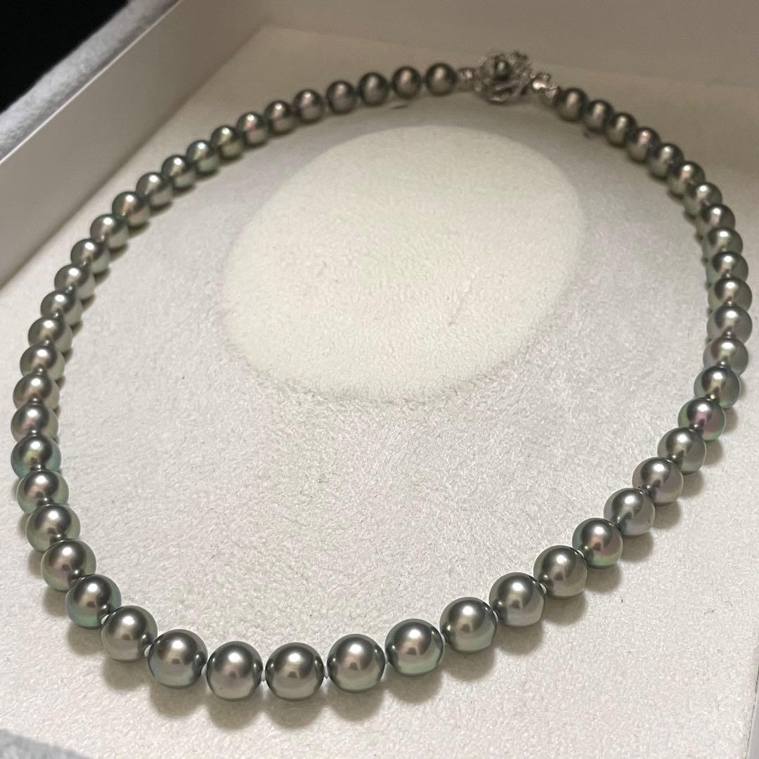 ミエ【極美品✨テリ強】 あこや真珠 ネックレス 7.5-8.0 パール 濃
