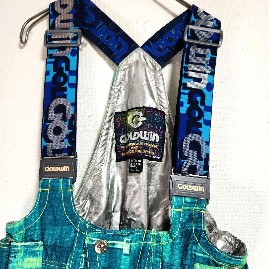 ​【極希少/レトロ】ゴールドウイン スキーウェア 上下セット M 総柄 90s