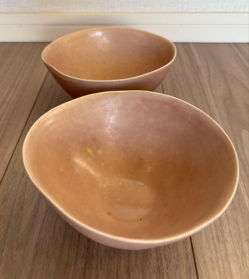 値下げ！新品Babaghuri ババグーリ ヨーガンレール ピンク ボウル ２個