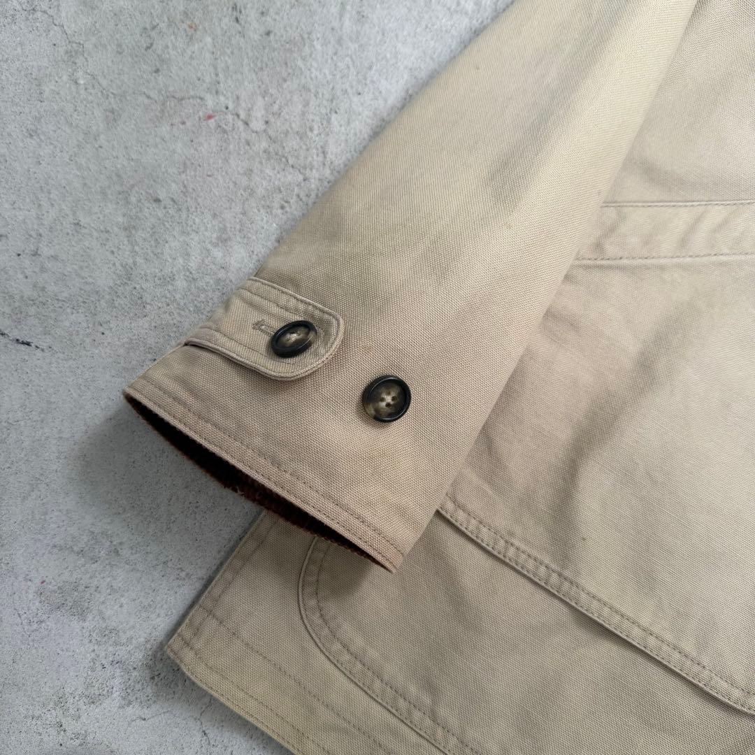 90s LANDS’ END コーデュロイ襟 コットン ハンティングジャケット