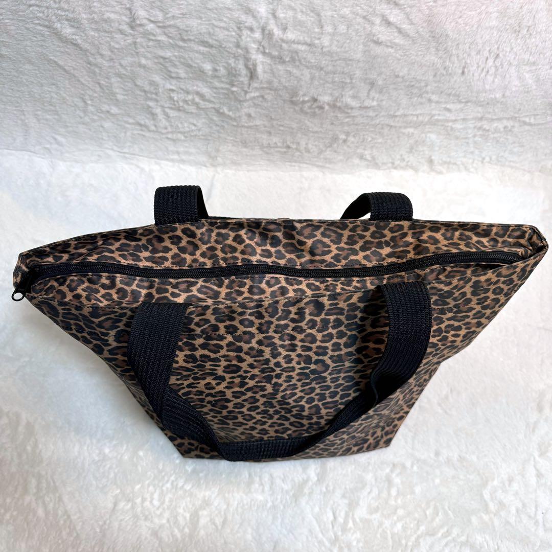 【美品】エルベシャプリエ　舟形　トートバッグ　レオパード　パンサー　Lサイズ