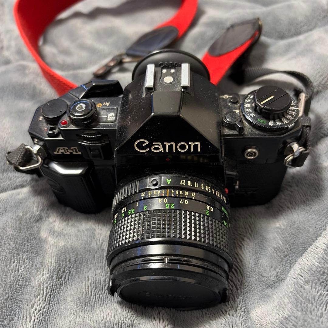 Canon キャノン A-1 ブラック レンズ(FD 50mm F1.4)付き