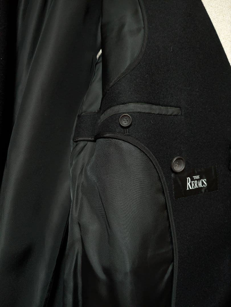THE RERACS ザリラクス チェスターコートブラック黒38日本製