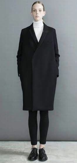 THE RERACS ザリラクス チェスターコートブラック黒38日本製