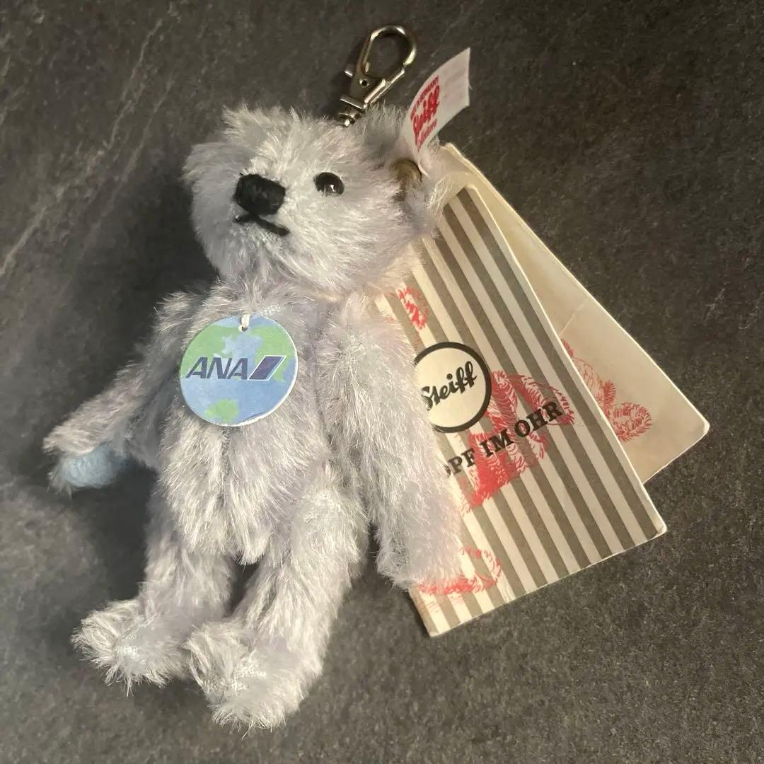 未使用　希少　シュタイフ　ANA 限定　Steiff テディベア　キーホルダー