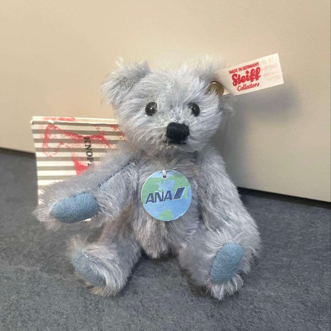 未使用　希少　シュタイフ　ANA 限定　Steiff テディベア　キーホルダー