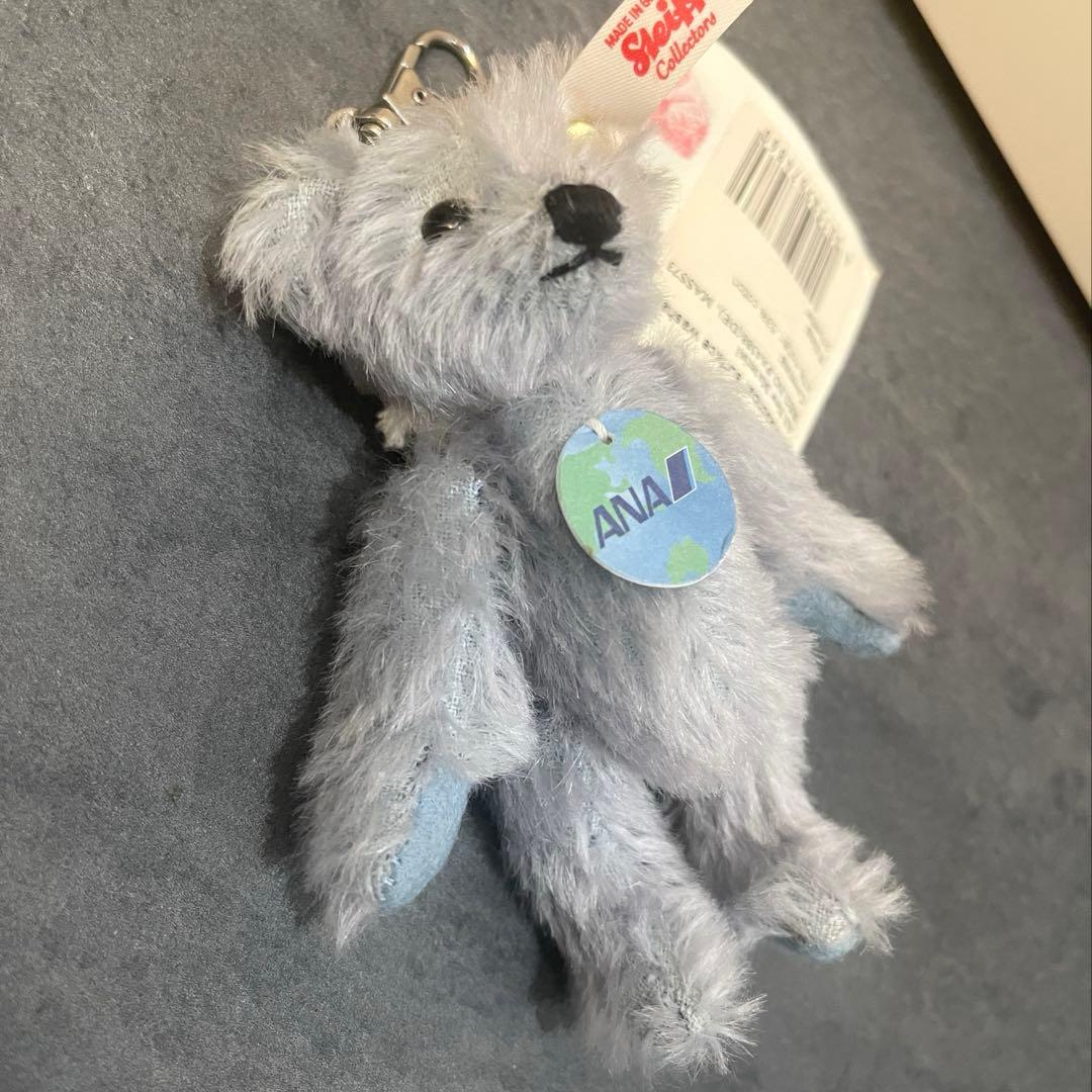 未使用　希少　シュタイフ　ANA 限定　Steiff テディベア　キーホルダー