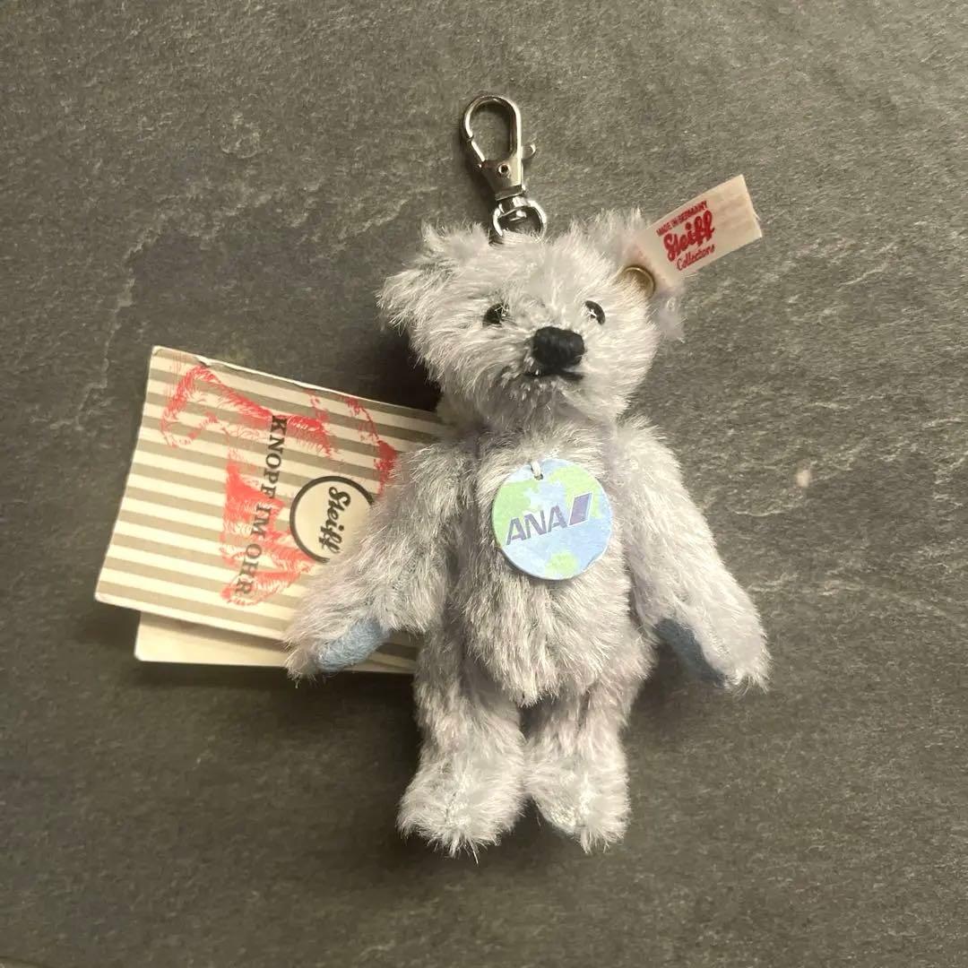 未使用　希少　シュタイフ　ANA 限定　Steiff テディベア　キーホルダー