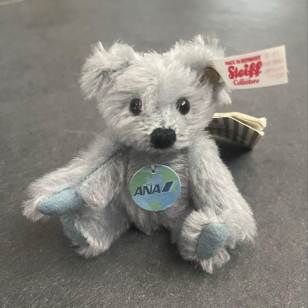 未使用　希少　シュタイフ　ANA 限定　Steiff テディベア　キーホルダー