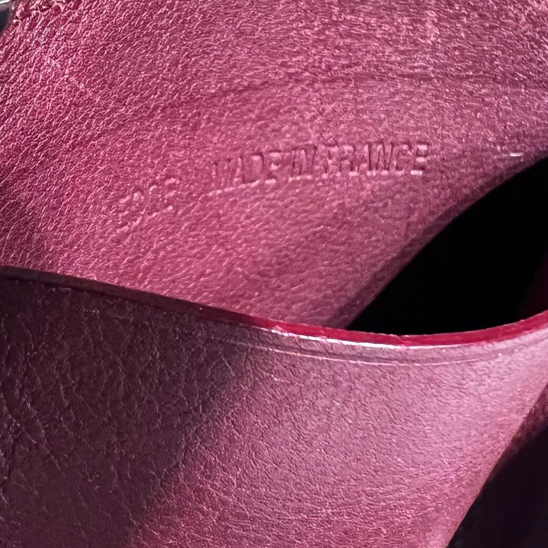 【美品】カルティエ　カードケース　二つ折り　ブラック　マストライン　札入れ