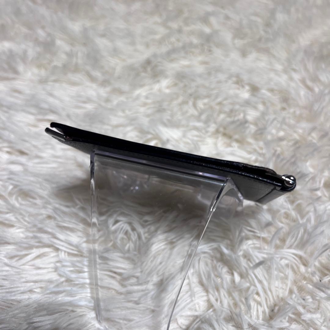 【美品】カルティエ　カードケース　二つ折り　ブラック　マストライン　札入れ