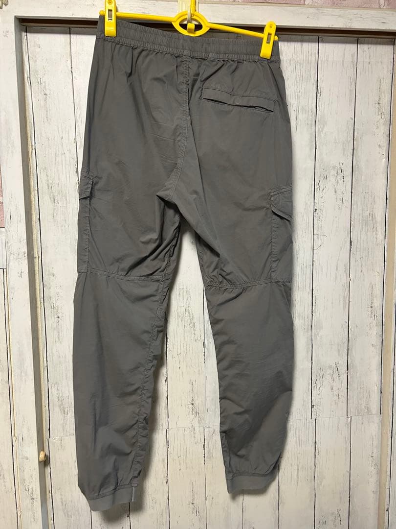 ストーンアイランド　stone  カーゴパンツ　リブ付き　グレー