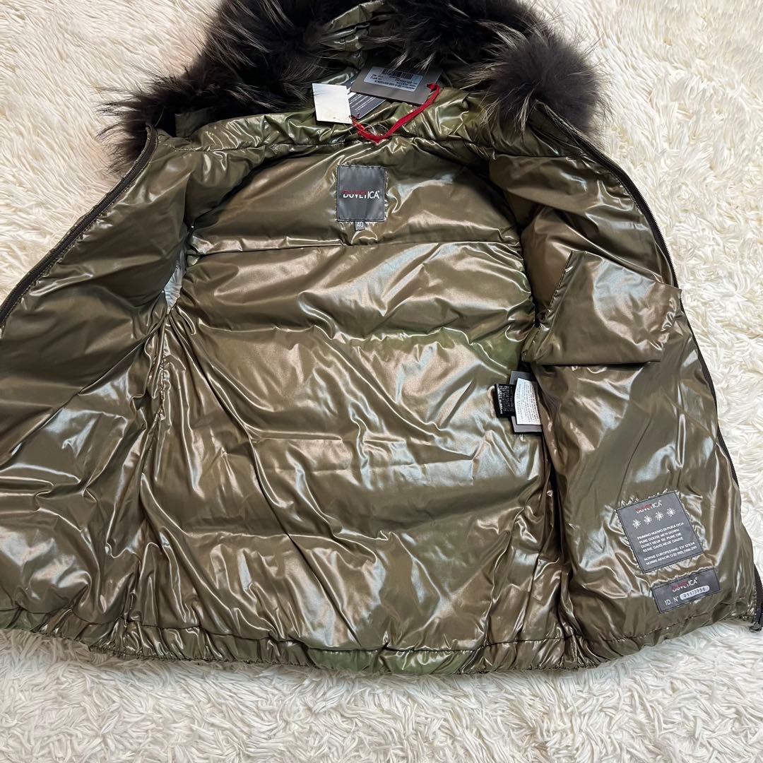 【タグ付き】DUVETICA　ダウンベスト　ラクーンファー　フェザー