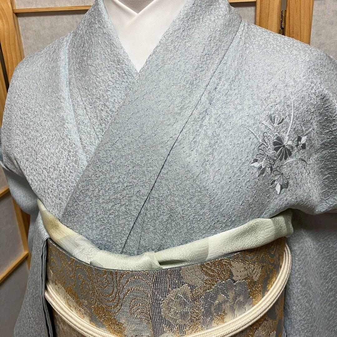 ちぃちゃん様［5484］訪問着 美品 中国三大刺繍 汕頭刺繍 スワトウ正絹着物袷