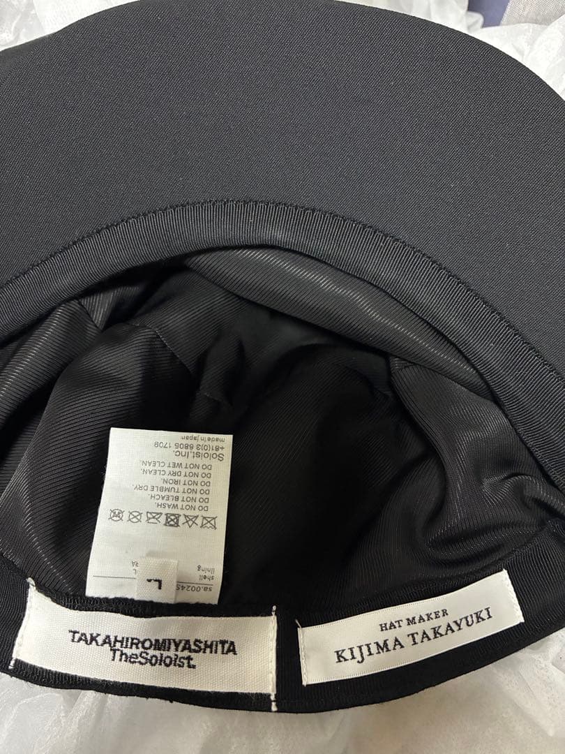 ソロイスト 25ss casquette.type02 black 即完売L