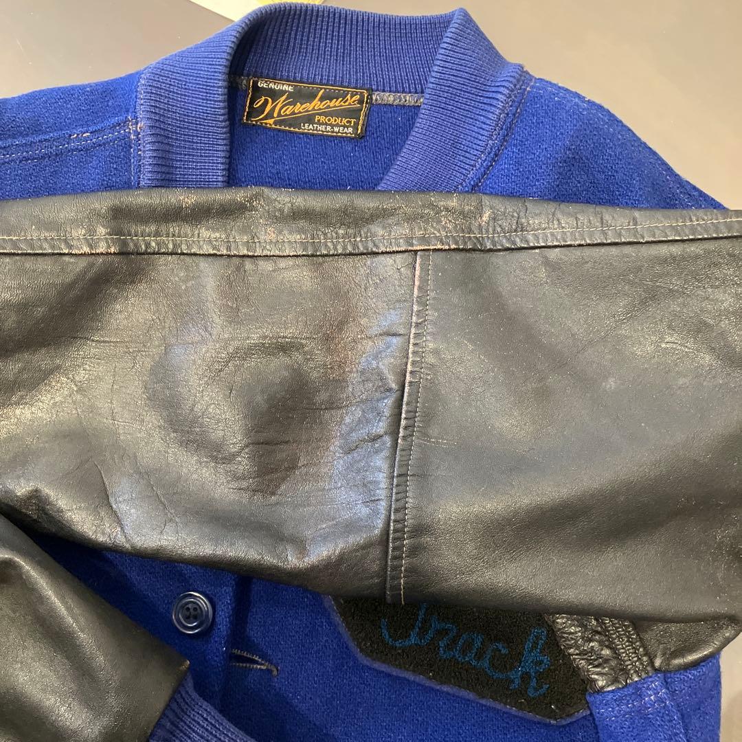 ウエアハウス BUTTON AWARD JACKET 1940モデル　エルク袖皮