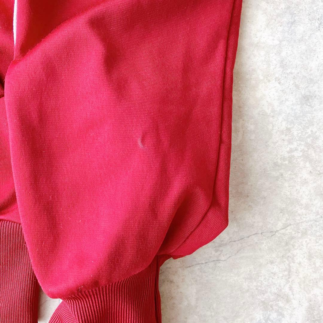 70s adidas atp トラックジャケット 黒タグ usa製 エンジ