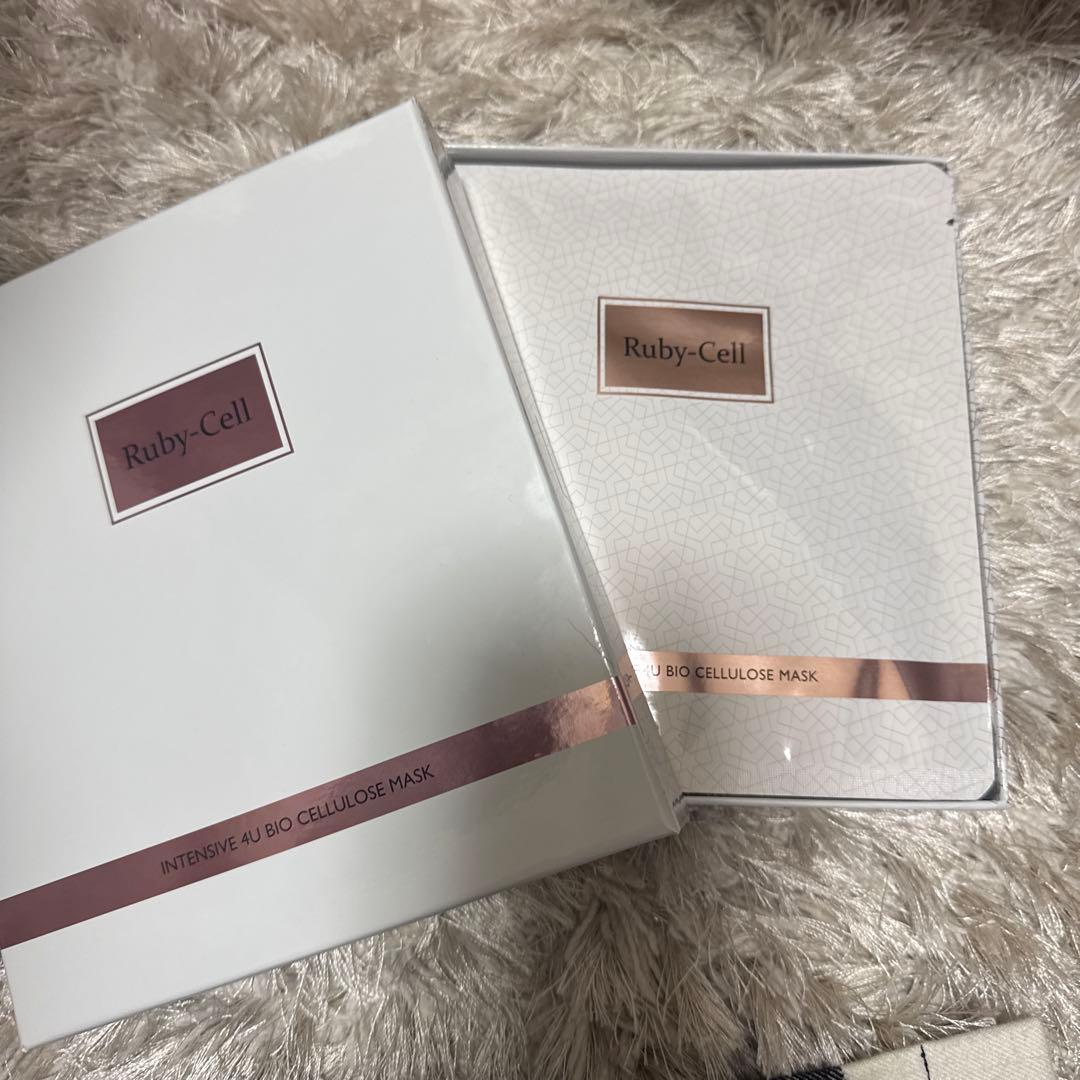 ルビーセルインテンシブ4Uセラム 　　　　バイオセルロースマスク10枚