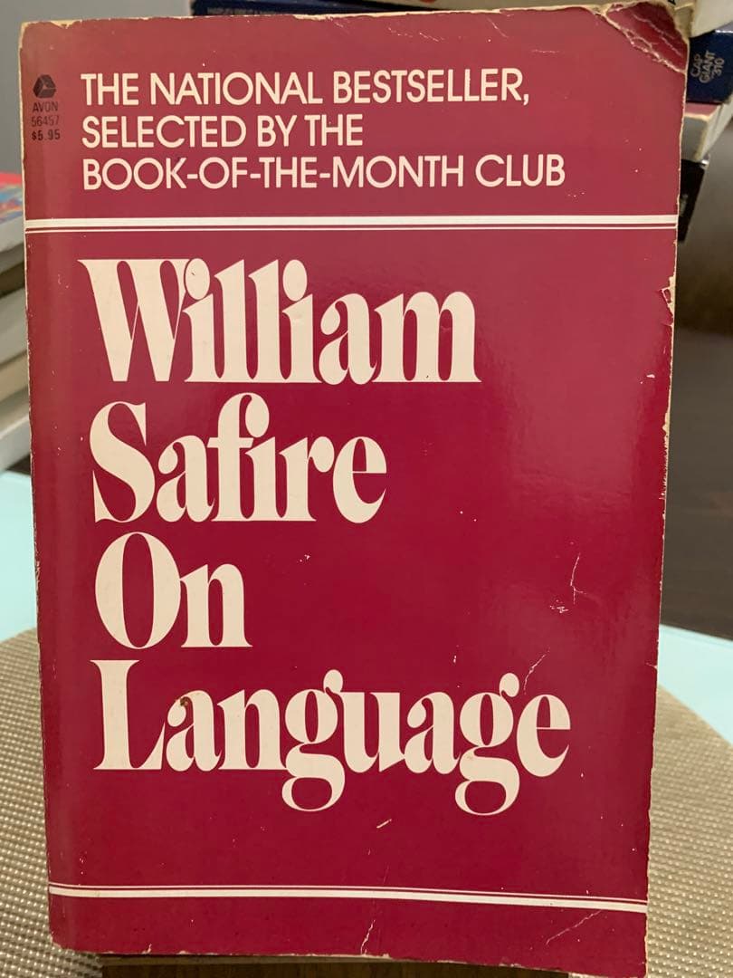 洋書 William Safire On Language