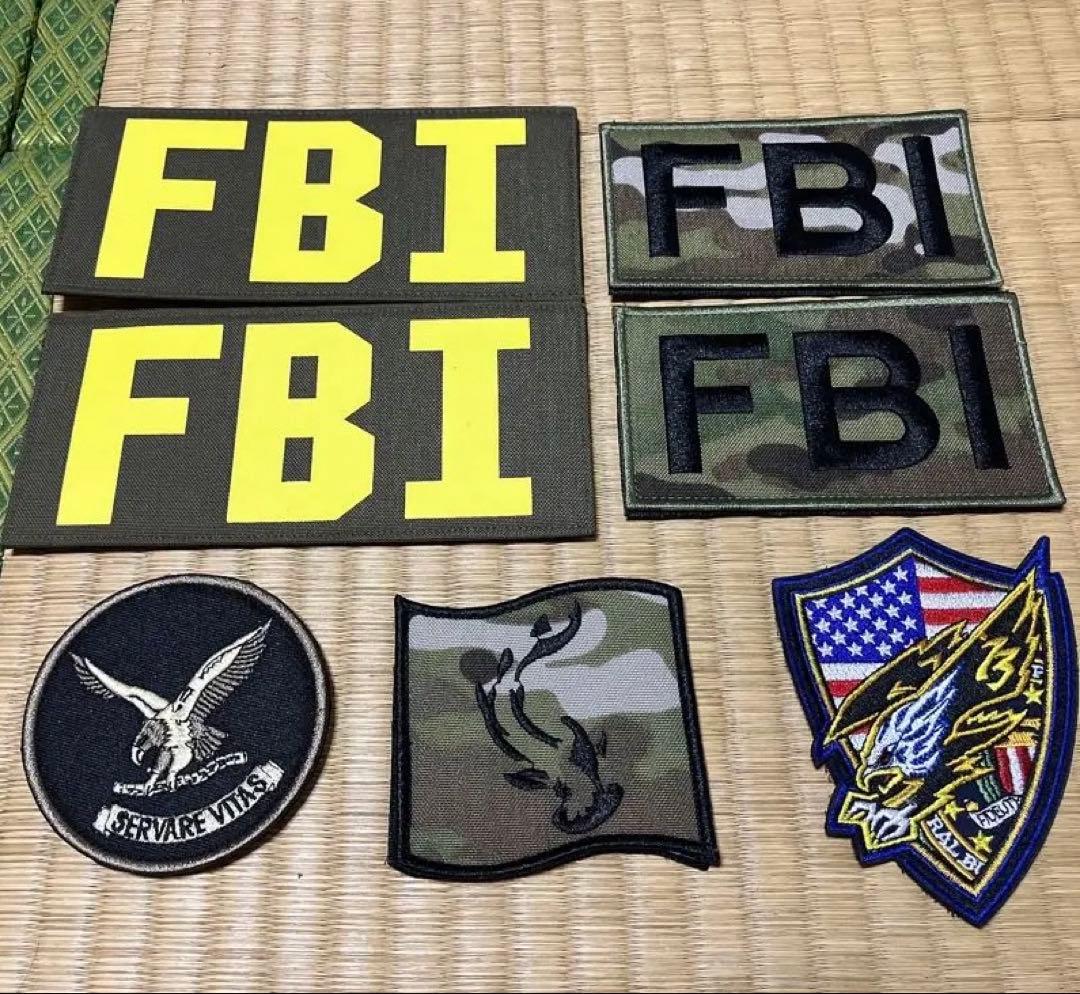FBI ベルクロパッチセット 7点