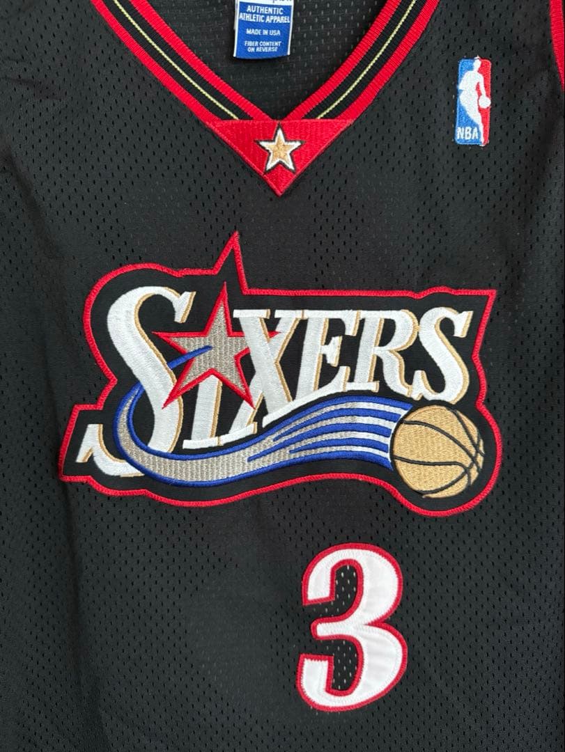NBA 76ers アイバーソン　3 オーセンティック　ユニフォーム　L