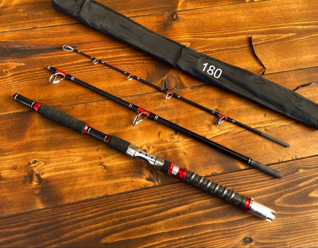 釣り竿セット　ジギングロッド　船釣り　3ピースパックロッド　スロージギング
