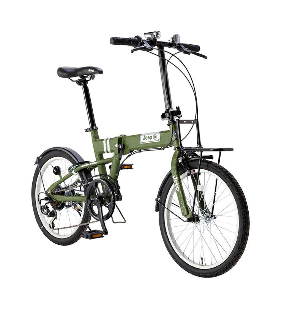 Jeep 折りたたみ自転車 オリーブグリーン
