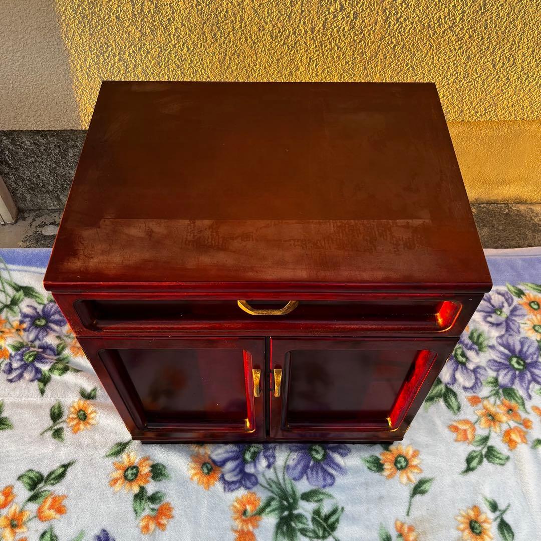 オールドカリモク家具　木製キャビネット