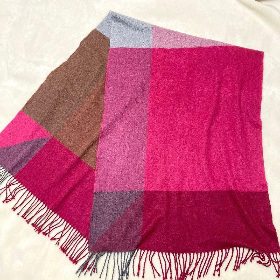 美品 felice regalo カシミヤ100% 大判ストール 高級 上質