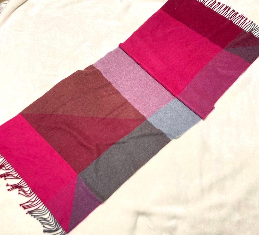 美品 felice regalo カシミヤ100% 大判ストール 高級 上質