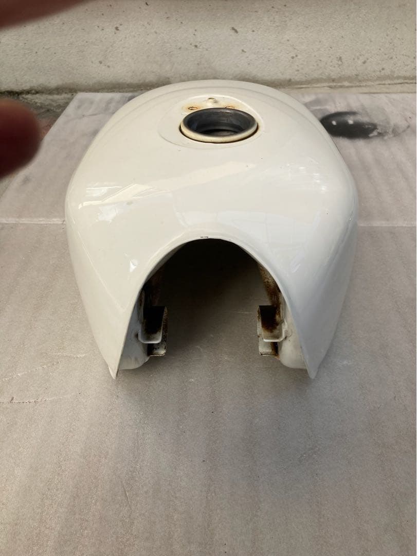 Kawasaki 250TR純正 ホワイトタンク