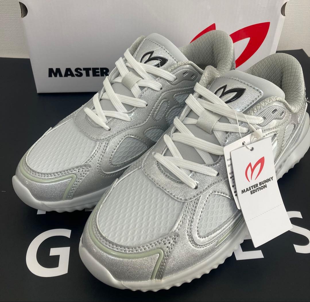 新品 パーリーゲイツ マスターバニー メッシュライクシューズ 27.0cm 銀