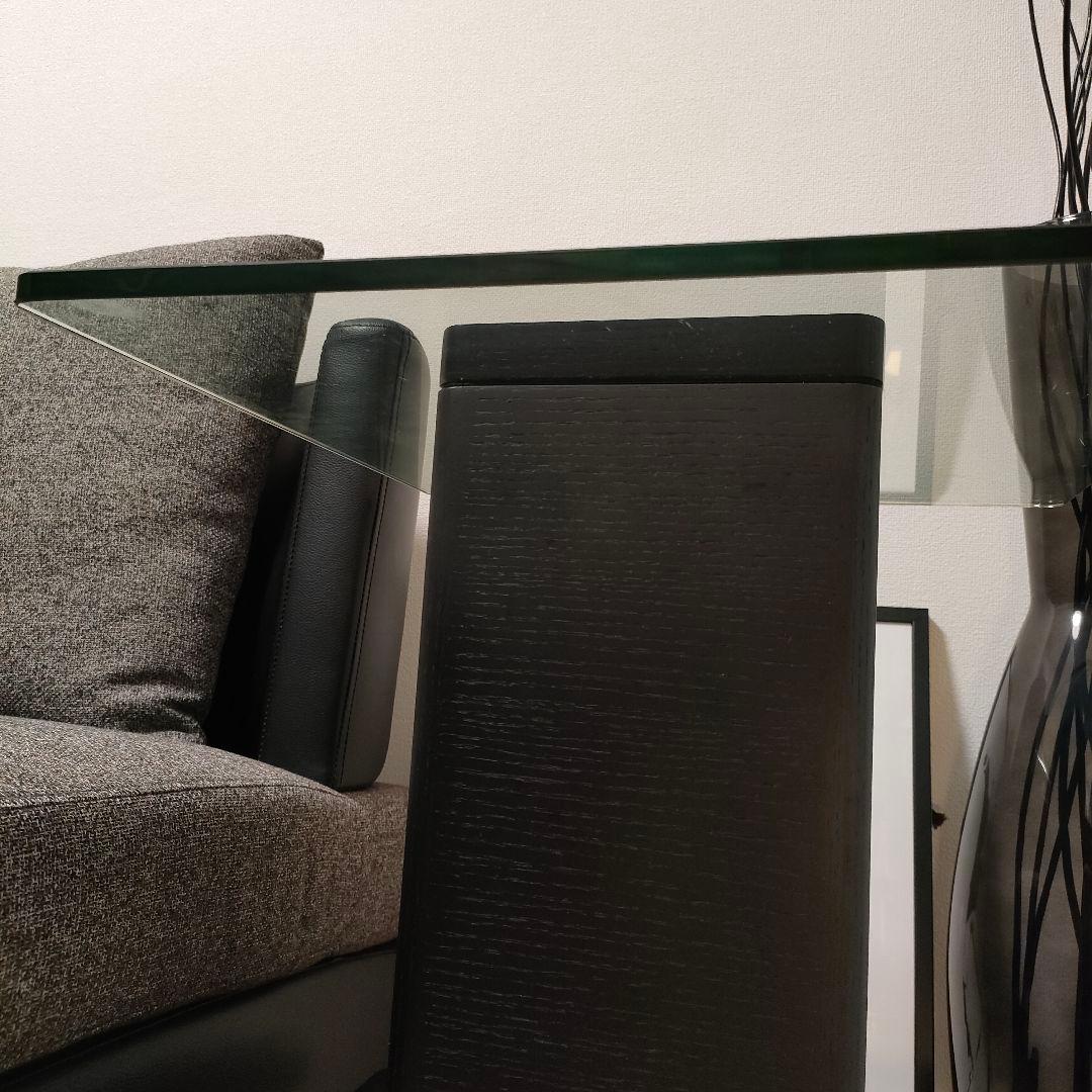 ARMONIA アルモニア サイドテーブル Karen ブラック ガラス天板