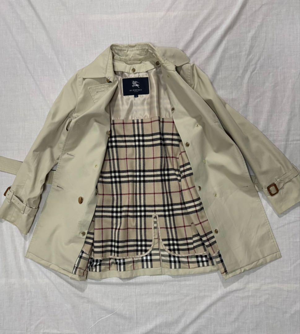 BURBERRY バーバリー　ライナー付きショートトレンチコート36 三陽商会