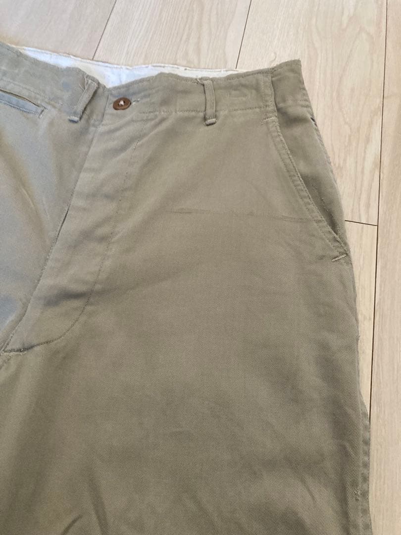 40s U.S.ARMY 45カーキ　45チノ チノパン ヴィンテージ