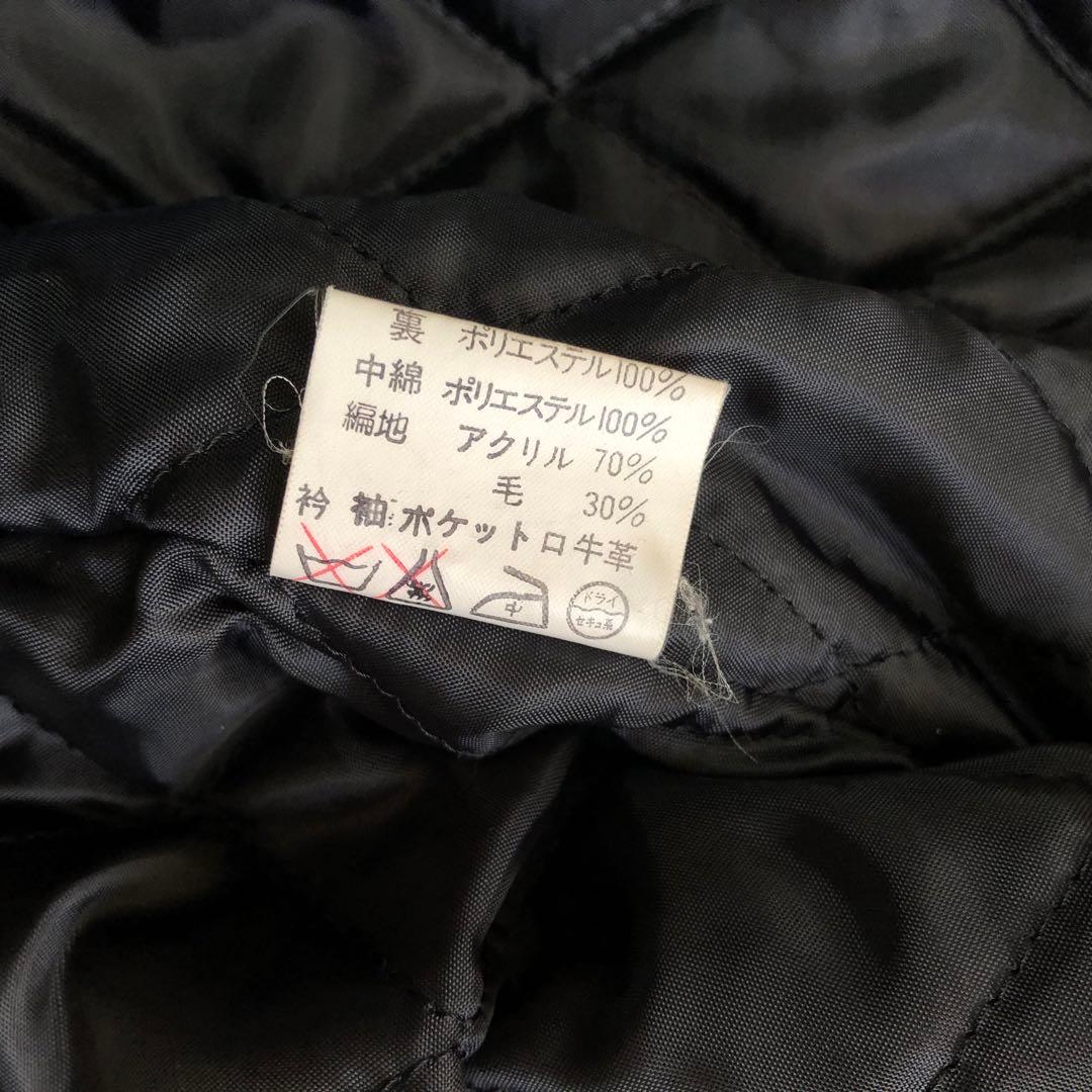 VAN スタジャン レザー スリーブ ビックワッペン ビンテージ